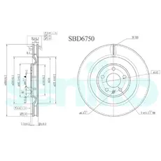 Тормозной диск SENIKO SBD6750