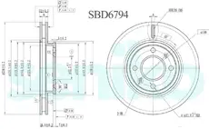 Тормозной диск SENIKO SBD6794