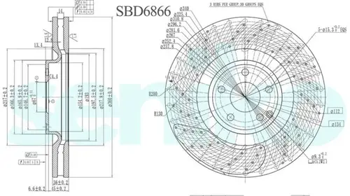 Тормозной диск SENIKO SBD6866