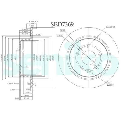 Тормозной диск SENIKO SBD7369