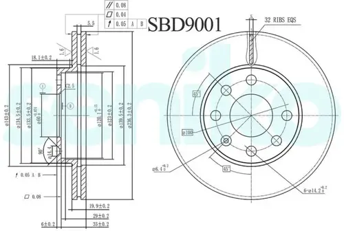 Тормозной диск SENIKO SBD9001