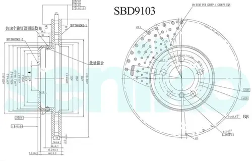 Тормозной диск SENIKO SBD9103