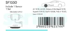 Тормозные колодки дисковые SENIKO SF1550