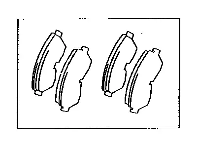колодки дисковые торм. перед. Mits 04491-14042 TOYOTA / LEXUS