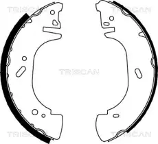 колодки бараб. торм. Ford 8100 10002 TRISCAN