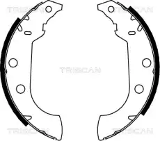 колодки бараб. торм. Peug 8100 10489 TRISCAN