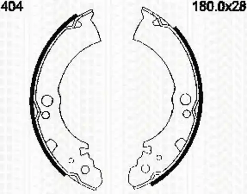колодки бараб. торм. Niss 8100 14404 TRISCAN