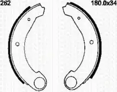 колодки бараб. торм. Niss 8100 14531 TRISCAN