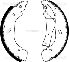 колодки бараб. торм. Ford 8100 16005 TRISCAN