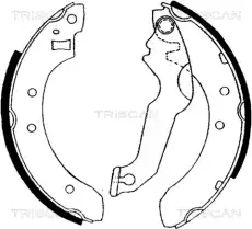 колодки бараб. торм. Ford 8100 16365 TRISCAN