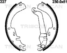 колодки бараб. торм. Ford 8100 16517 TRISCAN