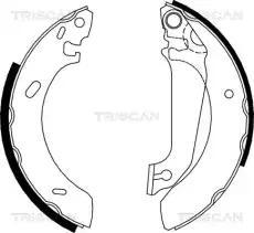 колодки бараб. торм. Ford 8100 16536 TRISCAN