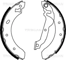 колодки бараб. торм. Ford 8100 16537 TRISCAN