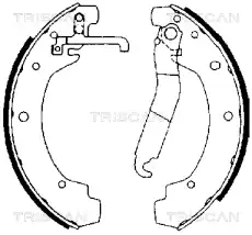 колодки бараб. торм. VW 8100 29368 TRISCAN
