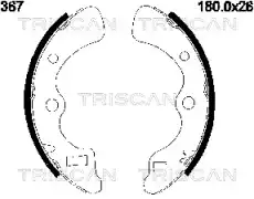 колодки бараб. торм. Hond 8100 40367 TRISCAN
