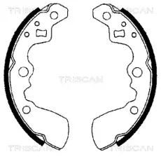 колодки бараб. торм. Suz 8100 69550 TRISCAN
