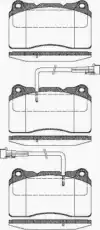 колодки дисковые торм. перед. AR 8110 12004 TRISCAN
