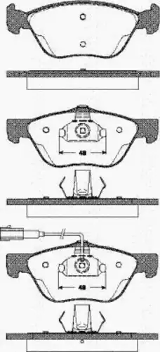 колодки дисковые торм. перед. AR 8110 12010 TRISCAN
