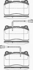 колодки дисковые торм. перед. AR 8110 12014 TRISCAN