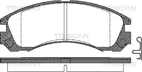 колодки дисковые торм. перед. Mits 8110 42013 TRISCAN