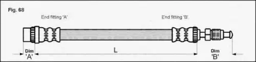 шланг тормозной перед. Citr 8150 10106 TRISCAN