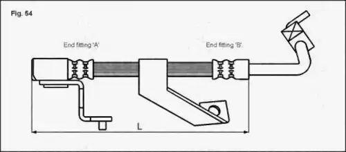шланг тормозной перед. лев. Ford 8150 16126 TRISCAN
