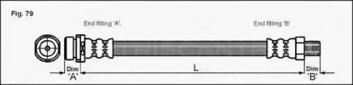 шланг тормозной перед. Ford 8150 16130 TRISCAN