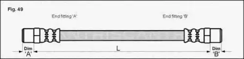 шланг тормозной перед. MB 8150 23101 TRISCAN