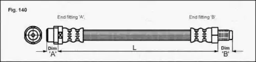 шланг тормозной перед. MB 8150 23105 TRISCAN