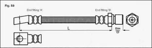 шланг тормозной перед. Opel 8150 24111 TRISCAN