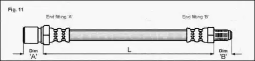 шланг тормозной перед. Volv 8150 29002 TRISCAN