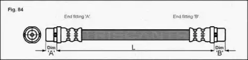 шланг тормозной перед. Audi 8150 29121 TRISCAN