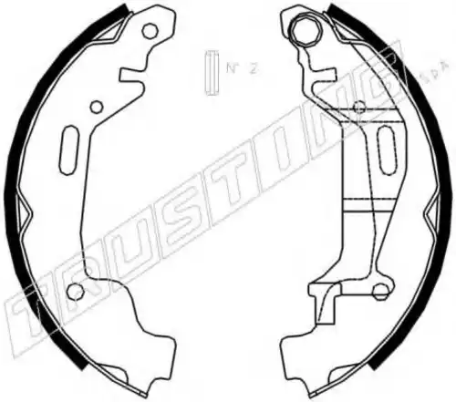 колодки бараб. торм. Opel 073.172 TRUSTING