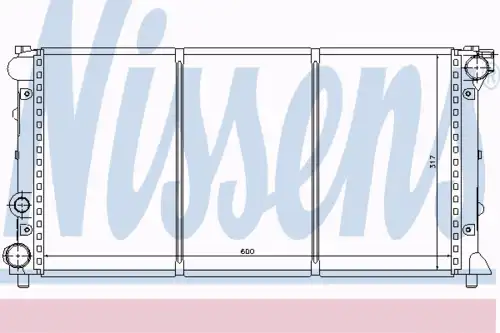 Радиатор кондиционера (конденсатор) NISSENS 64001