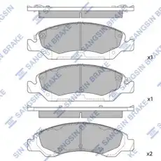Тормозные колодки дисковые HI-Q SP1561