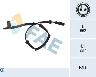 Датчик ABS FAE 78027