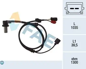 Датчик ABS FAE 78059