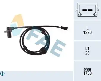Датчик ABS FAE 78083