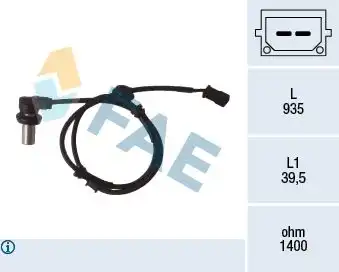 Датчик ABS FAE 78071
