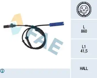 Датчик ABS FAE 78046