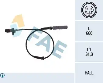 Датчик ABS FAE 78044