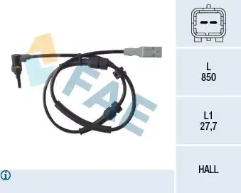 Датчик ABS FAE 78086