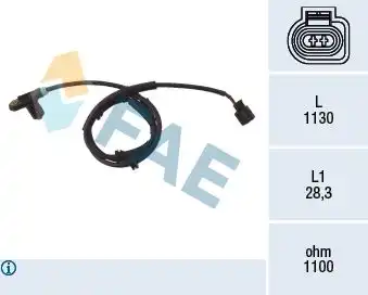 Датчик ABS FAE 78025