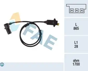 Датчик ABS FAE 78082
