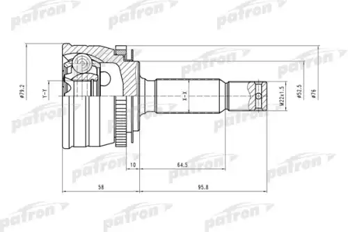 ШРУС PCV1545 PATRON