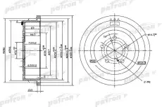 Тормозной барабан PATRON PDR1003