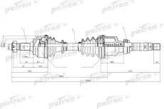 Полуось PDS0069 PATRON
