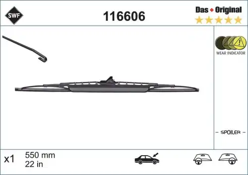 Щетка стеклоочистителя 116606 VALEO