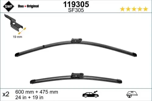 Щетка стеклоочистителя 119305 VALEO