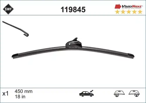 Щетка стеклоочистителя 119845 VALEO